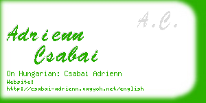 adrienn csabai business card